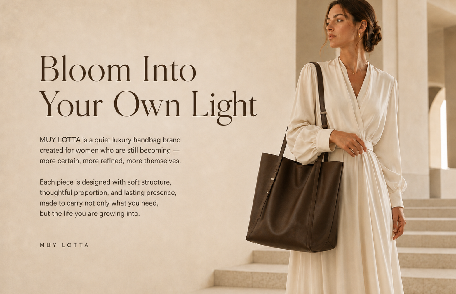 Top-Grain Leather Shoulder Tote Bag