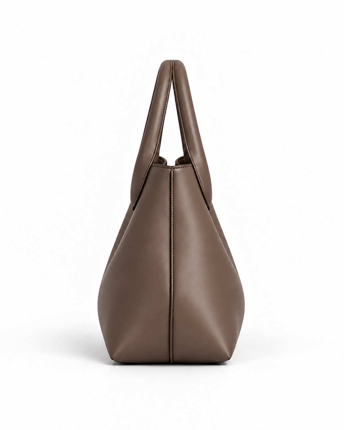MUYLOTTA PETALVALE CAVENNE Cocoa Taupe tote side profile