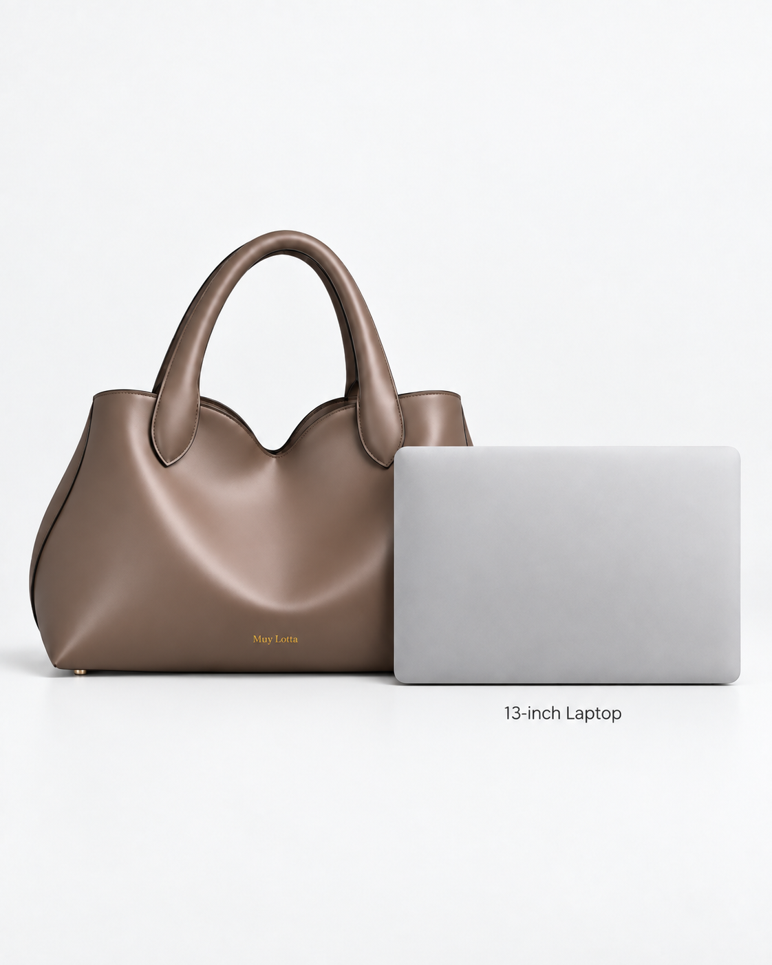 MUYLOTTA PETALVALE CAVENNE Cocoa Taupe tote capacity comparison
