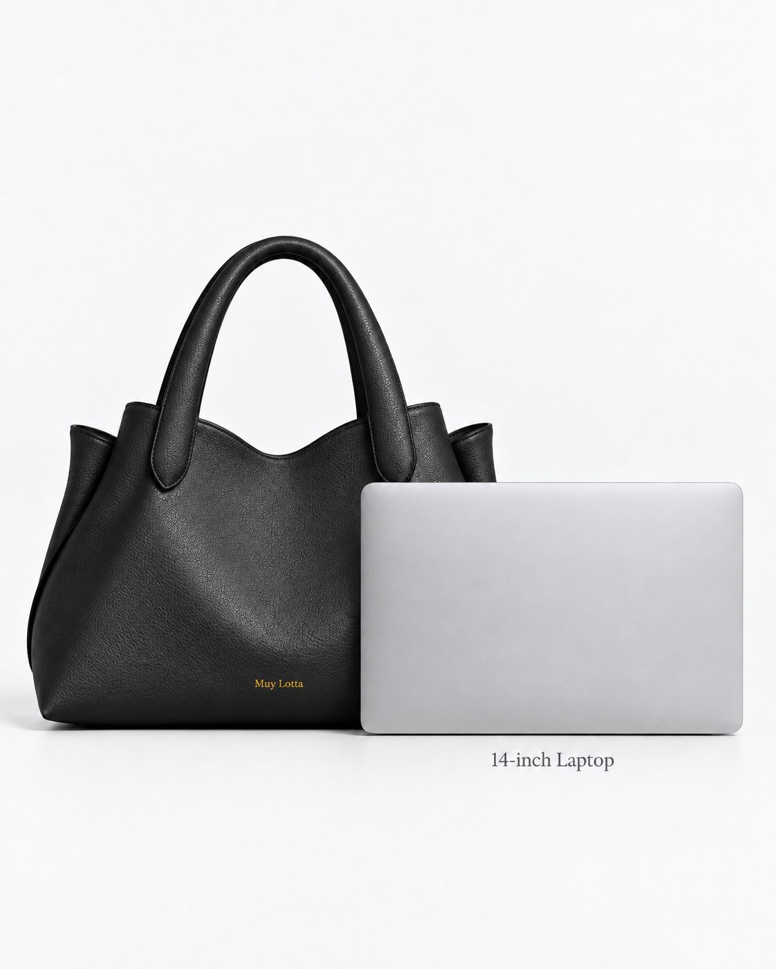 MUYLOTTA PETALVALE VALLORIA Onyx Black tote image 3
