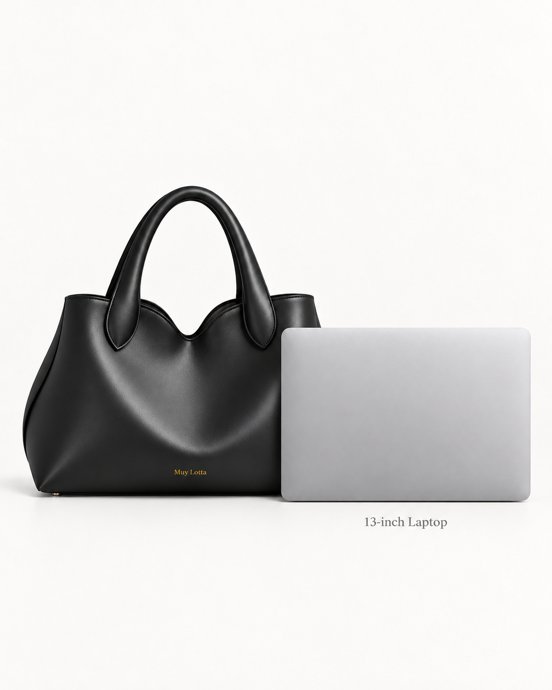 MUYLOTTA PETALVALE CAVENNE Onyx Black tote image 3