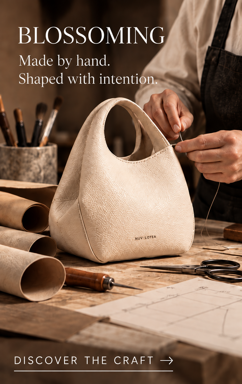 BLOSSOMING Made by hand.Shaped with intention.