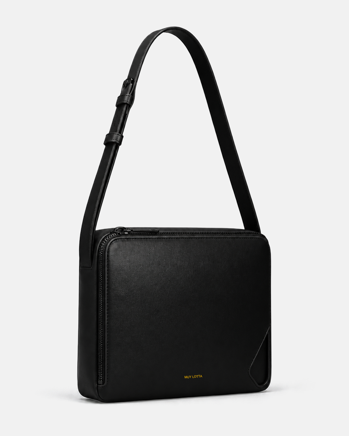 MUYLOTTA ML-CB06 black crossbody bag, product view.