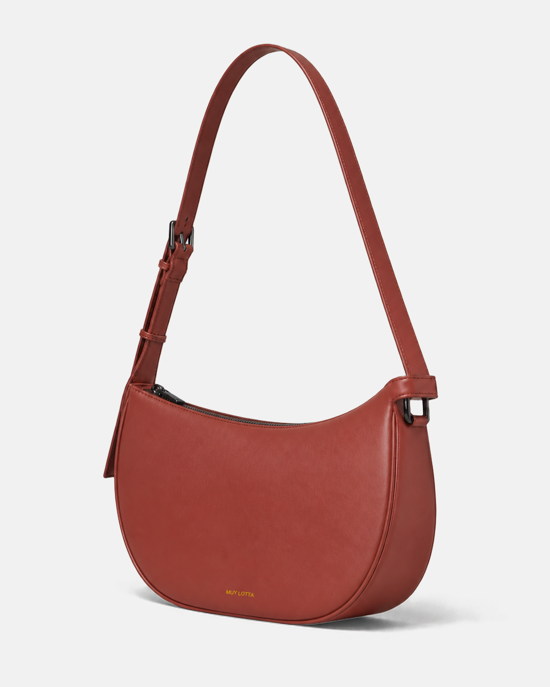 MUYLOTTA ML-CB10 oxidized red crossbody bag, product view.