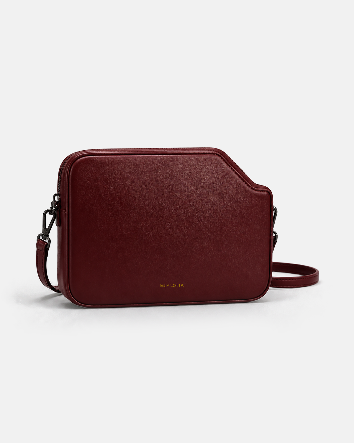 MUYLOTTA ML-MN06 oxblood mini evening bag, product view.