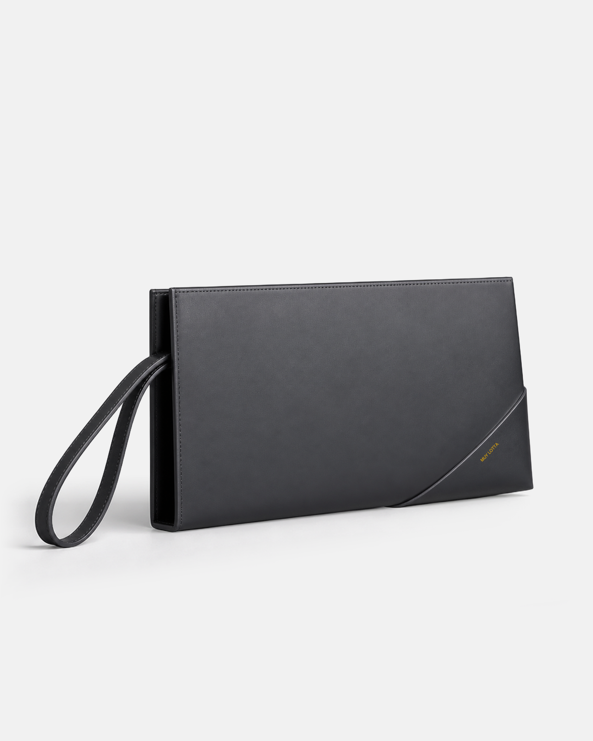 MUYLOTTA ML-MN07 graphite mini evening bag, product view.