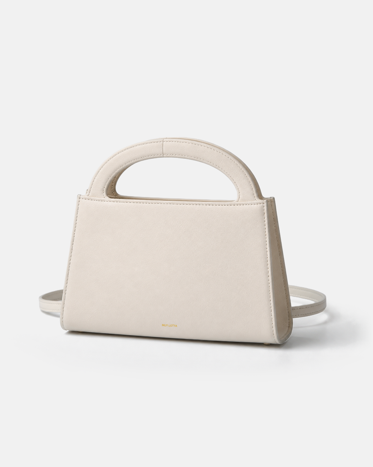 MUYLOTTA ML-MN08 bone white mini evening bag, product view.