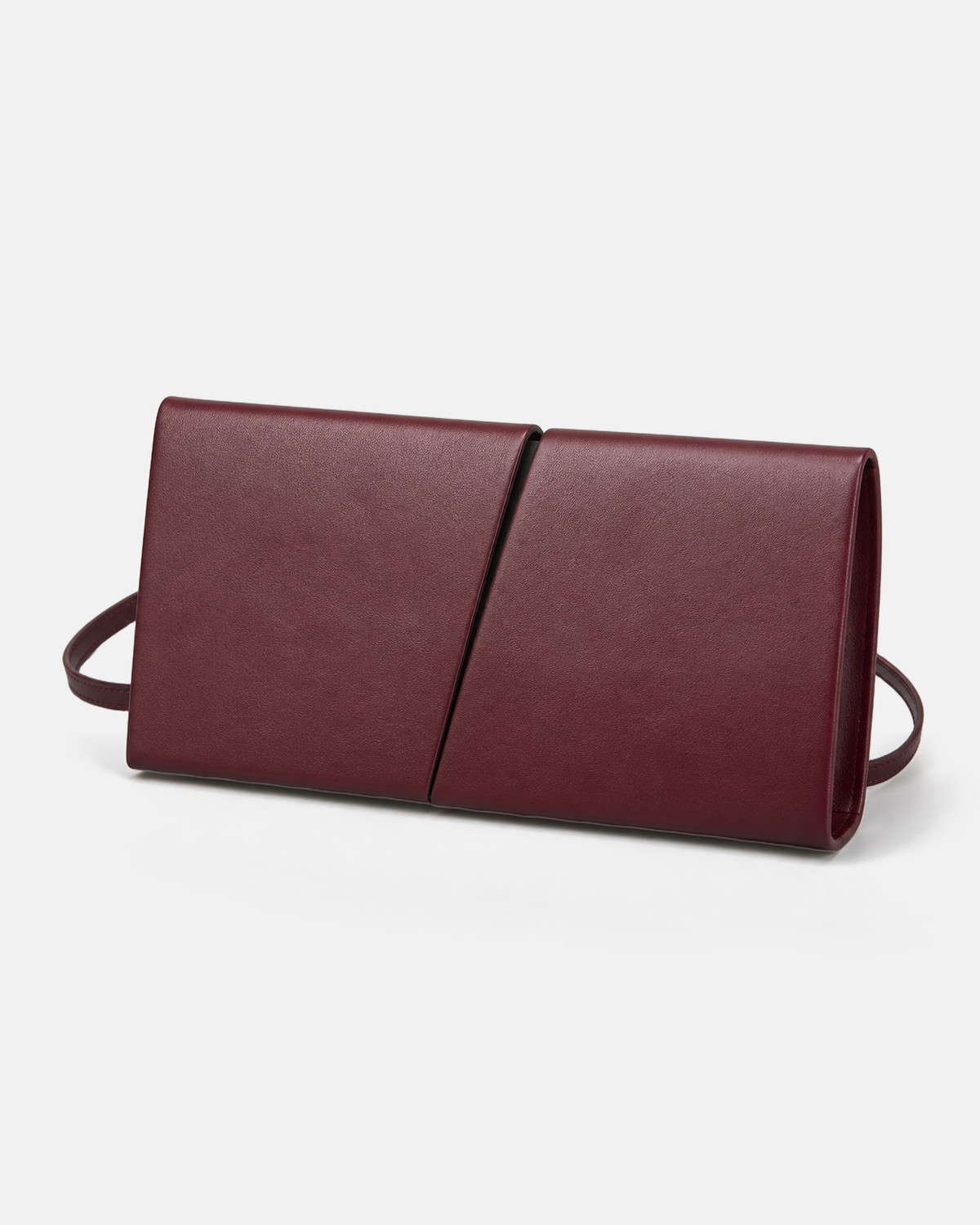 MUYLOTTA ML-MN09 deep burgundy mini evening bag, product view.