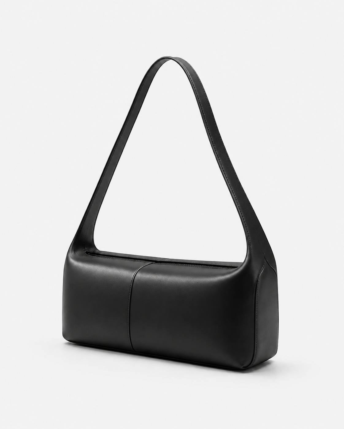 MUY LOTTA Concealed-Seam Shoulder Bag in Black #Black