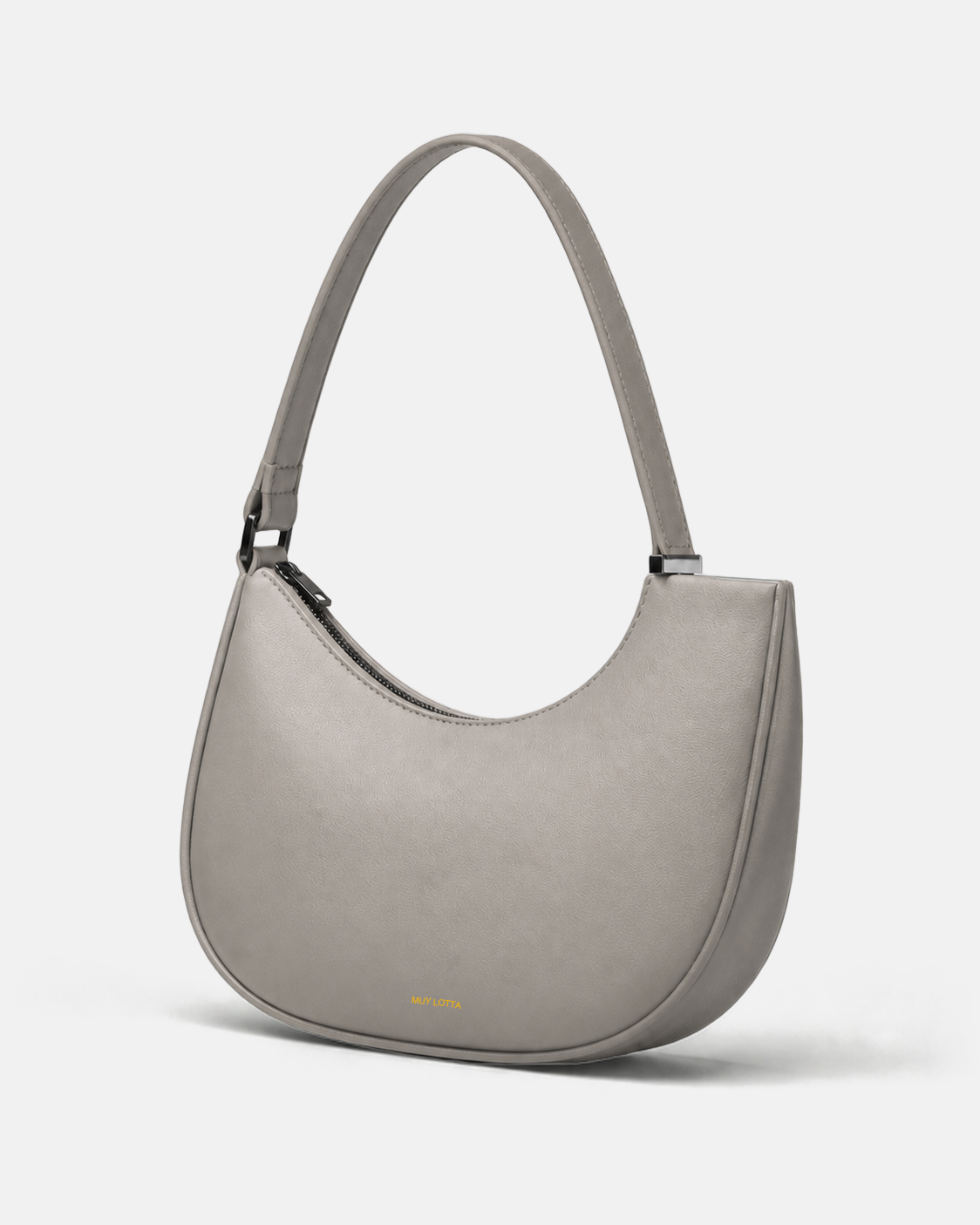MUYLOTTA ML-SH08 bone gray shoulder bag, product view.