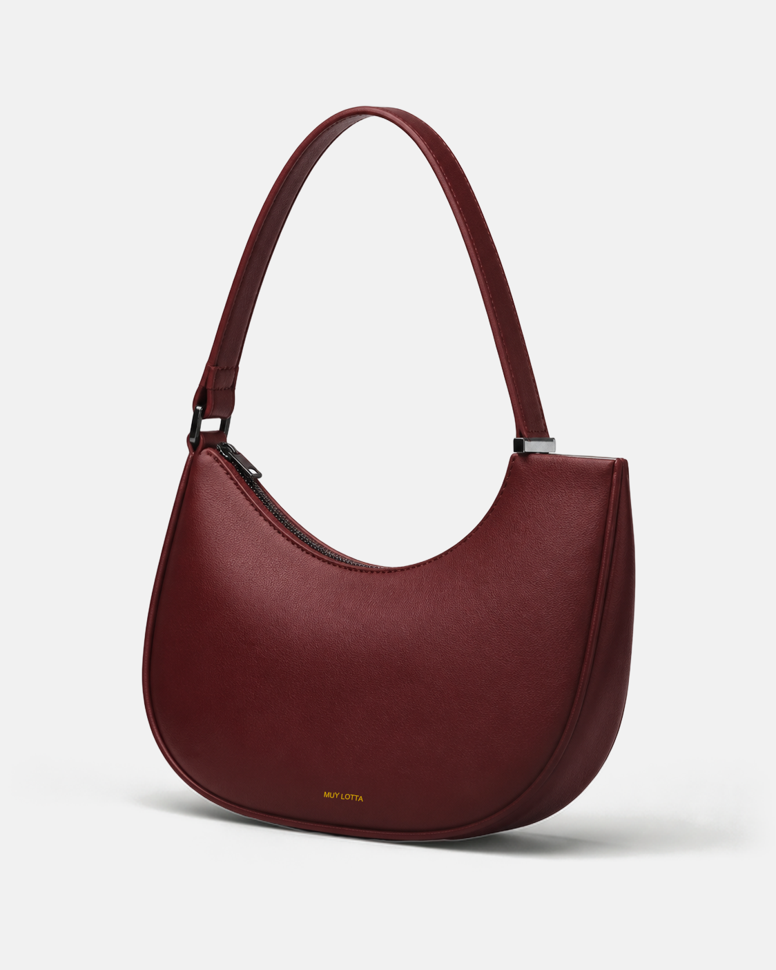 MUYLOTTA ML-SH08 oxblood shoulder bag, product view.