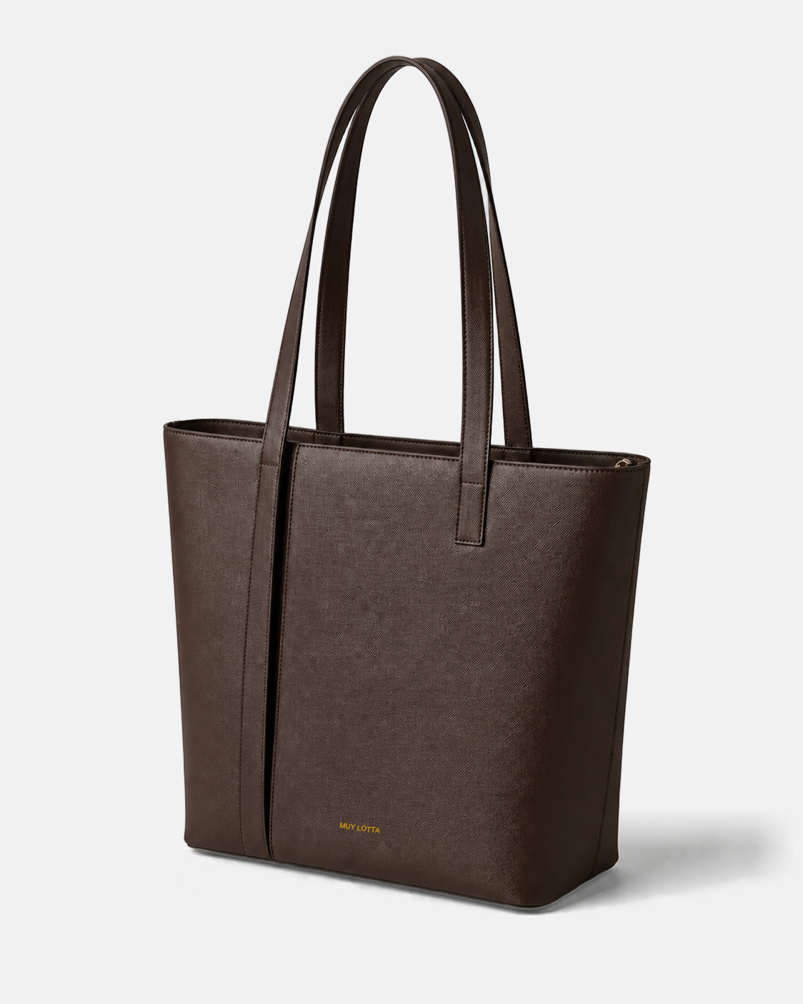 MUYLOTTA ML-TT06 cool brown tote bag, product view.