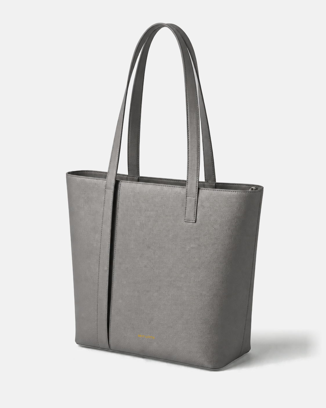 MUYLOTTA ML-TT06 mineral gray tote bag, product view.