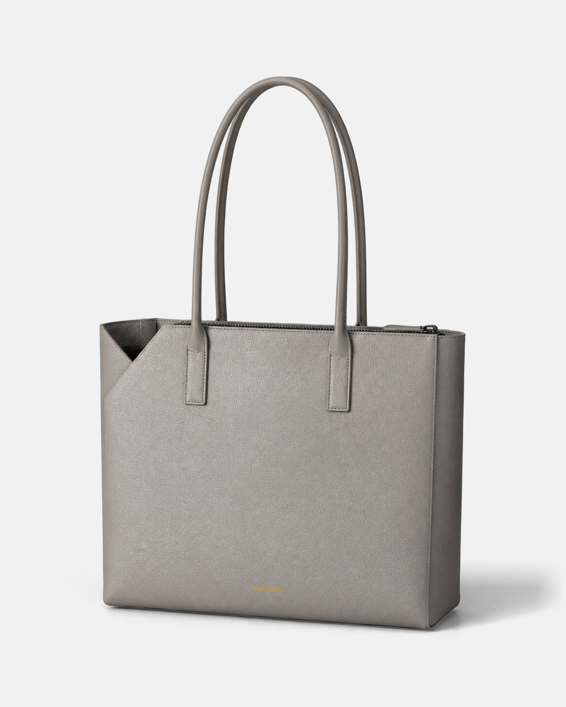 MUYLOTTA ML-TT08 bone gray tote bag, product view.
