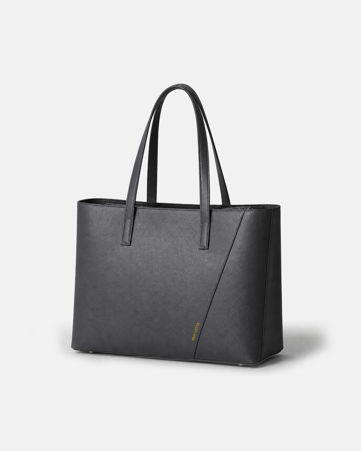 MUYLOTTA ML-TT10 graphite tote bag, product view. #graphite