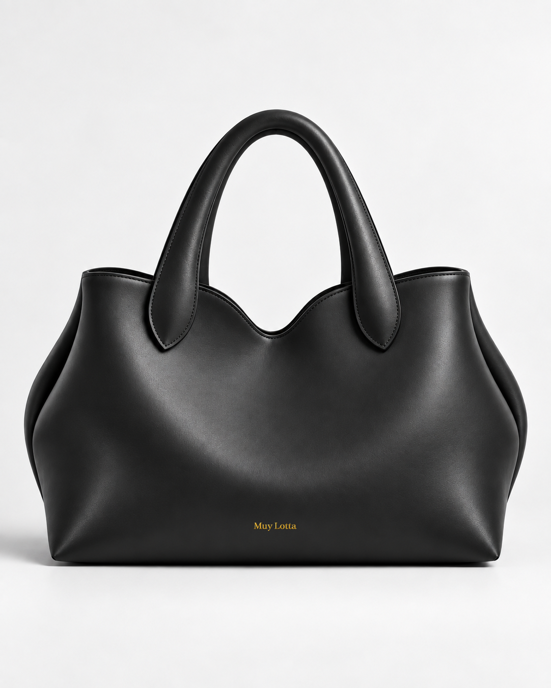 MUYLOTTA PETALVALE VALEINE Onyx Black tote image 1