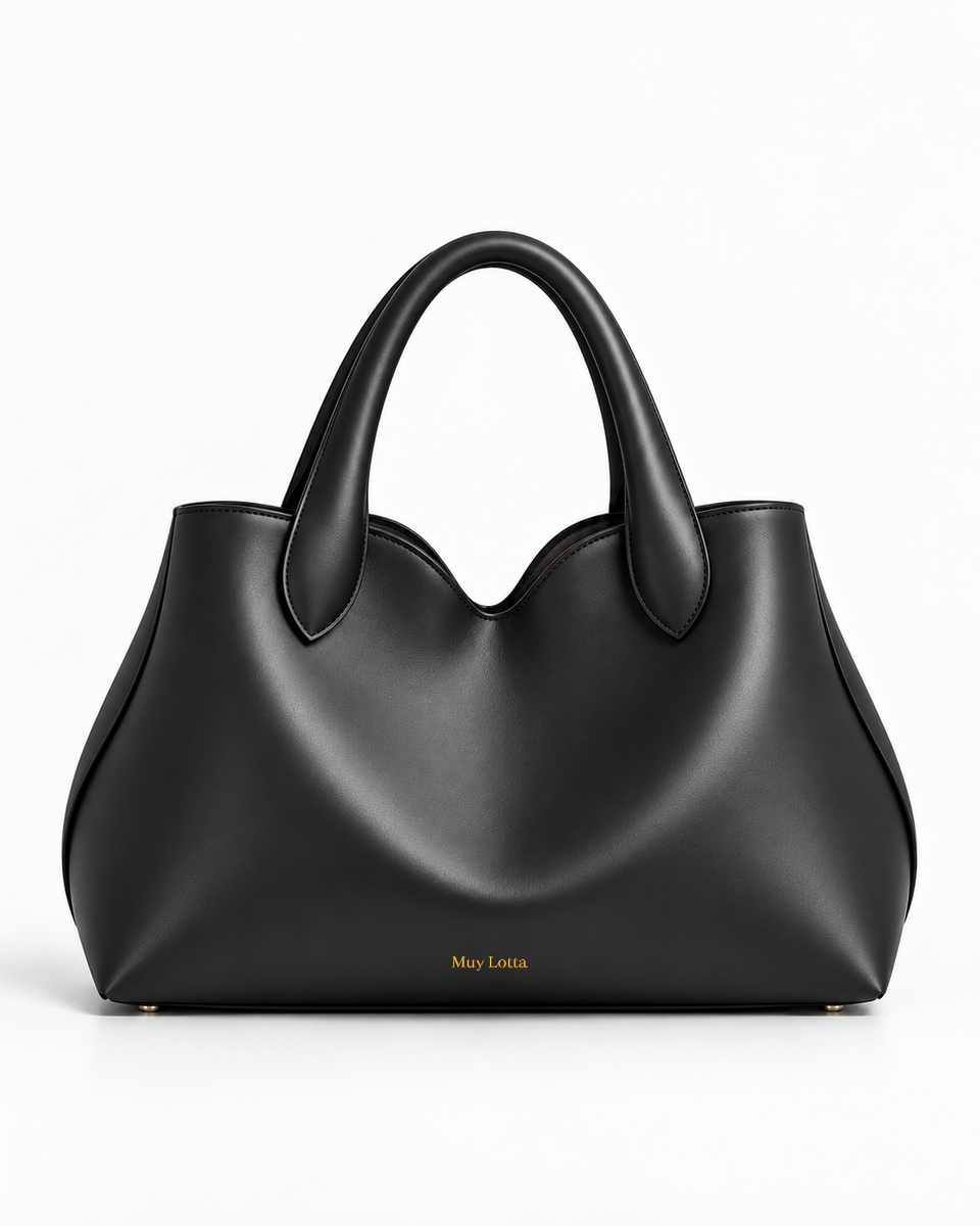MUYLOTTA PETALVALE CAVENNE Onyx Black tote image 1